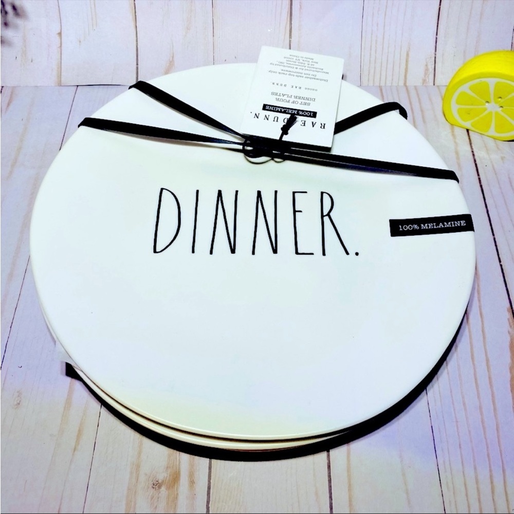 Rae Dunn dinner plates. Brand new!